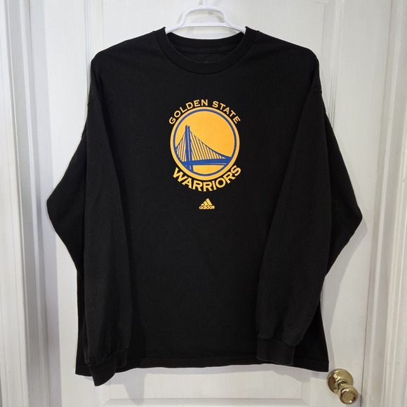 adidas Other - Golden State Warriors Black 2xl  Adidas  Long Sleeve Tshirt Chest 50 Length 31
